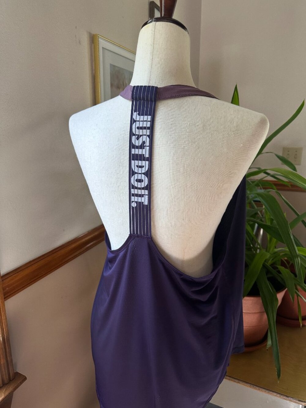 Nike Dri-Fit Women's Just Do It Tank, Strappy Racerback Style, Purple, M, NWOT
